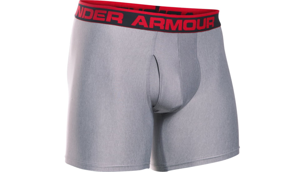 Under Armour UA Original Series 6in Boxerjock - Mens, True Gray Heather, Medium, 1277238025MD