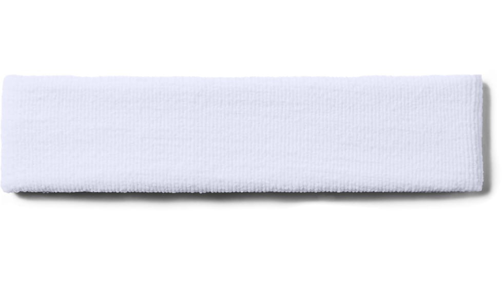 Under Armour UA Performance Headband, White, One Size Fits All, 1276990100OSFA