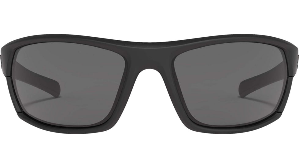 Under Armour UA Powerbrake Sunglasses, Gray Lens, Satin Black, One Size Fits Most, UA8600105-010100