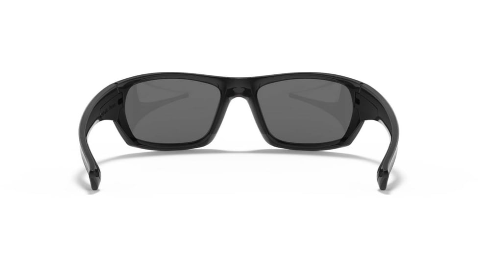 Under Armour UA Powerbrake Sunglasses, Gray Lens, Shiny Black, One Size Fits Most, UA8630105-000108