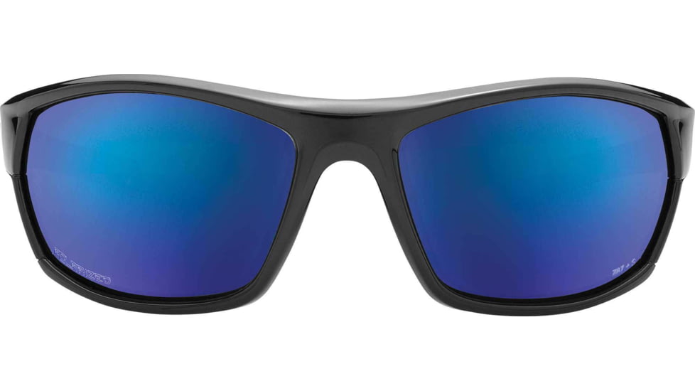 Under Armour UA Powerbrake Sunglasses, Offshore Polarized Lens, Gloss Black, One Size Fits Most, UA8650105-000167