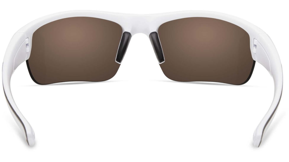 Under Armour UA Propel Sunglasses, Blue Multiflection Mirrored Lens, Satin White, One Size Fits Most, UA8600106-111861