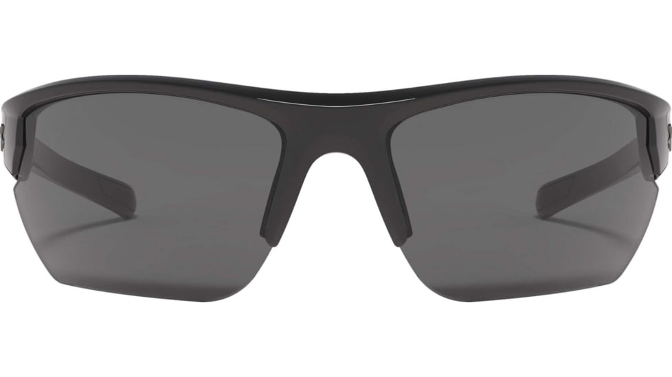 Under Armour UA Propel Sunglasses, Gray Lens, Shiny Black, One Size Fits Most, UA8600106-000100
