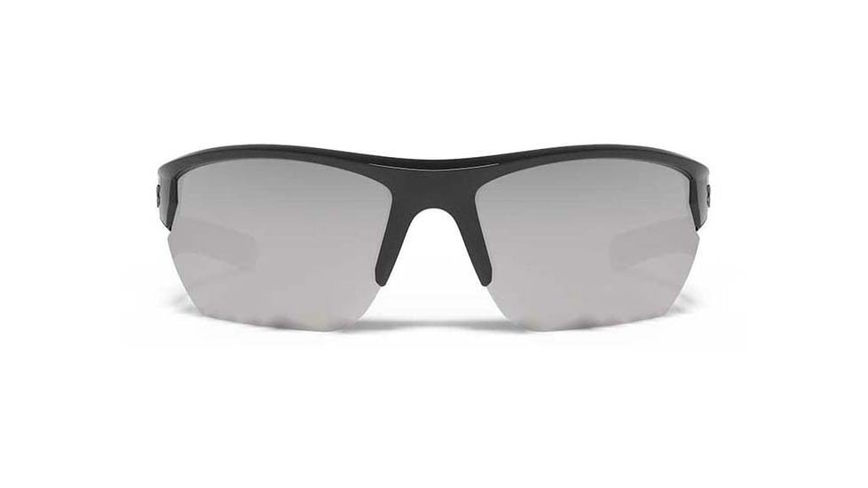 Under Armour UA Propel Sunglasses, Gray Polarized Lens, Shiny Black, One Size Fits Most, UA8640106-000118