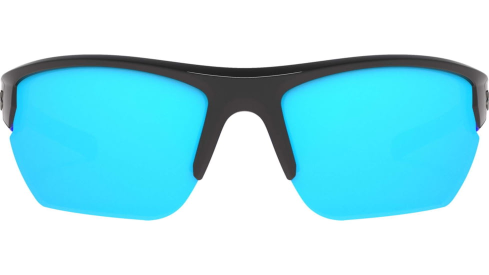 Under Armour UA Propel Sunglasses, Rubber Gray Blue Lens, Satin Black, One Size Fits Most, UA8600106-010161