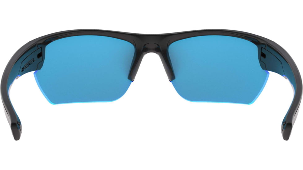 Under Armour UA Propel Sunglasses, Rubber Gray Blue Lens, Satin Black, One Size Fits Most, UA8600106-010161