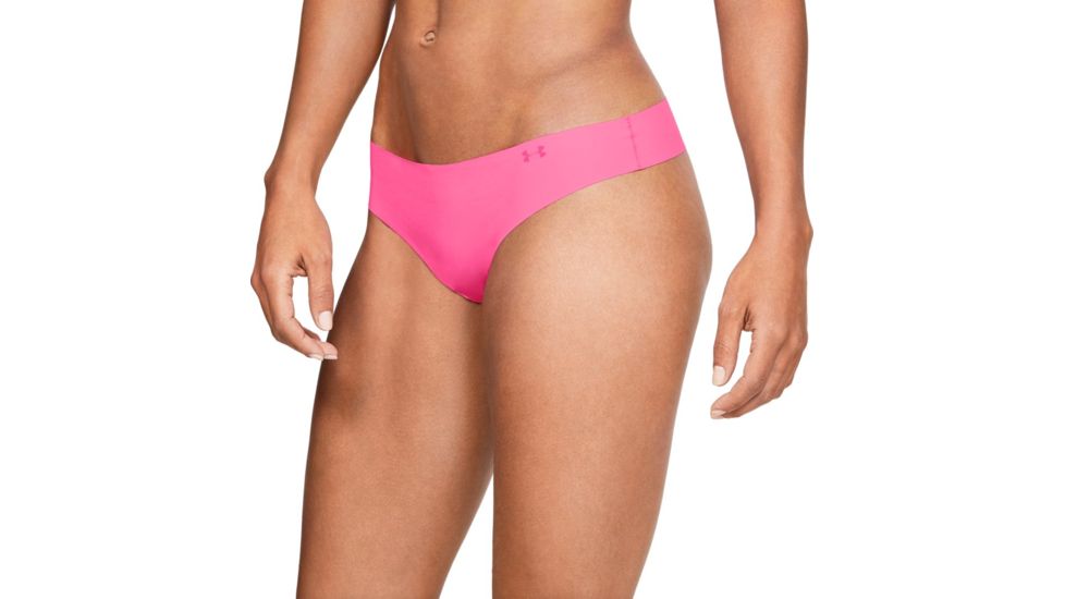 Under Armour UA Pure Stretch Print Thong - 3-Pack, Large, Terra, 1325617543LG