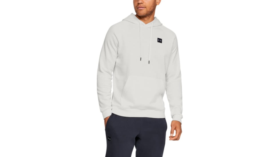 Under Armour UA Rival Fleece Hoodie - Mens, 2XL, Onyx White, 13207361122X