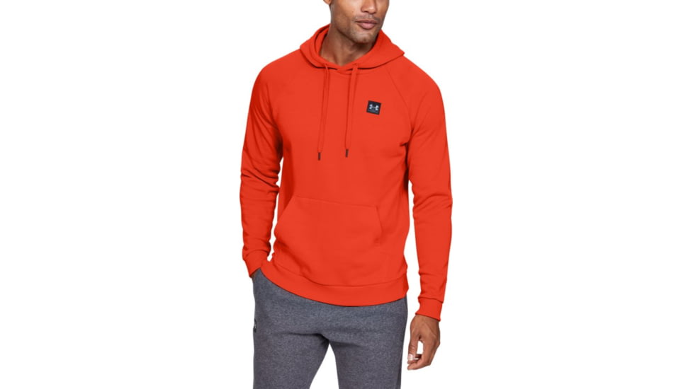 Under Armour UA Rival Fleece Hoodie - Mens, Extra Large, Ultra Orange, 1320736856XL