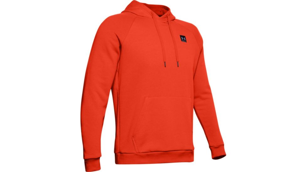 Under Armour UA Rival Fleece Hoodie - Mens, Extra Large, Ultra Orange, 1320736856XL