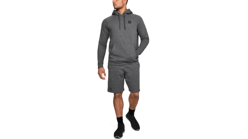 Under Armour UA Rival Fleece Hoody - Mens, Charcoal Light Heather, Medium, 1320736020MD