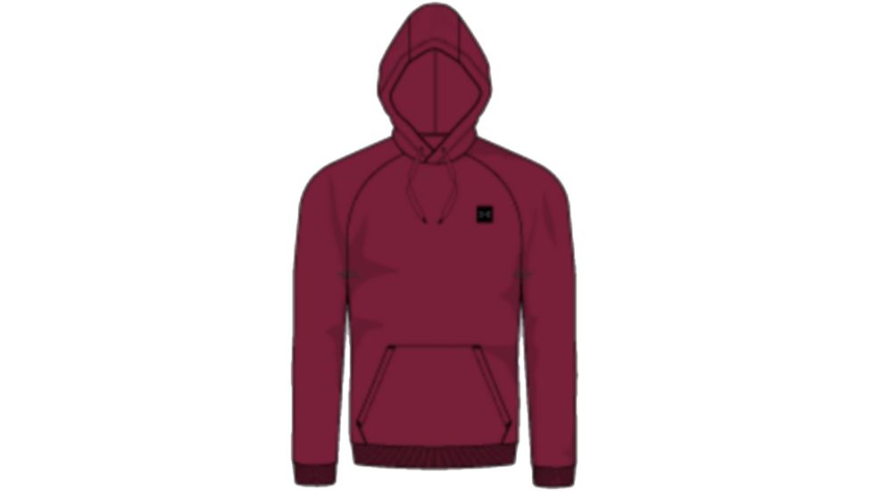 Under Armour UA Rival Fleece Hoodie - Men's, Medium, Aruba Red, 1320736651MD