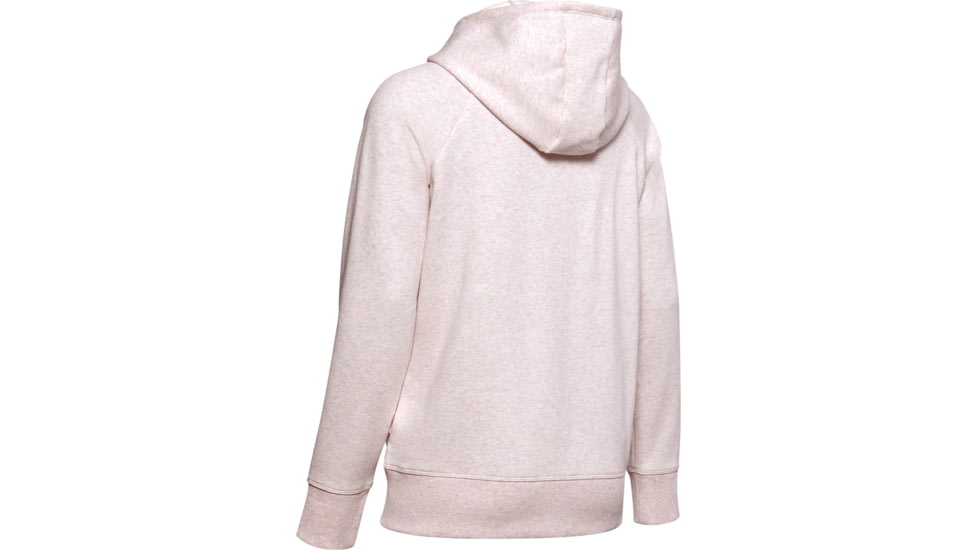 Under Armour UA Rival Fleece Sportstyle LC Sleeve Graphic Hoodie - Womens, Dash Pink, Large, 1348559667LG