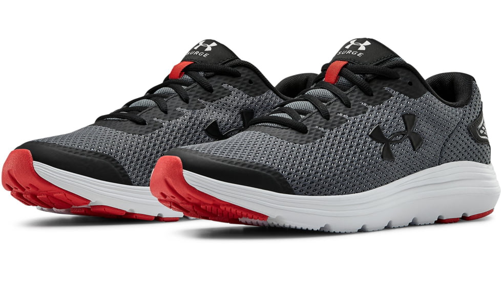 Under Armour UA Surge 2 Running Shoe - Mens, Black/Gray, 10, 302259510010