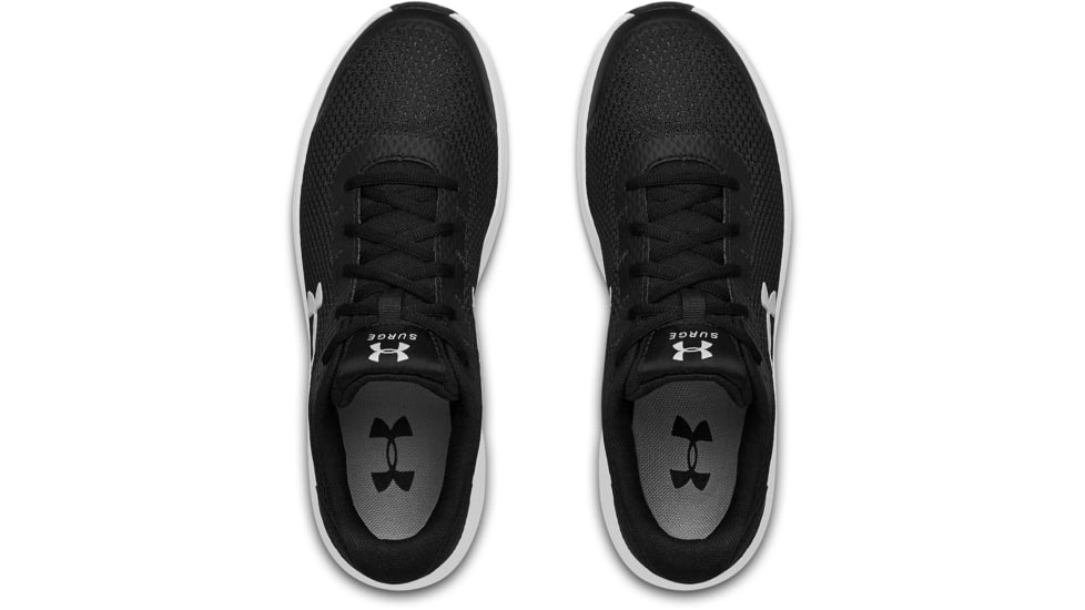 Under Armour UA Surge 2 Running Shoe - Mens, Black/White, 10, 302259500110