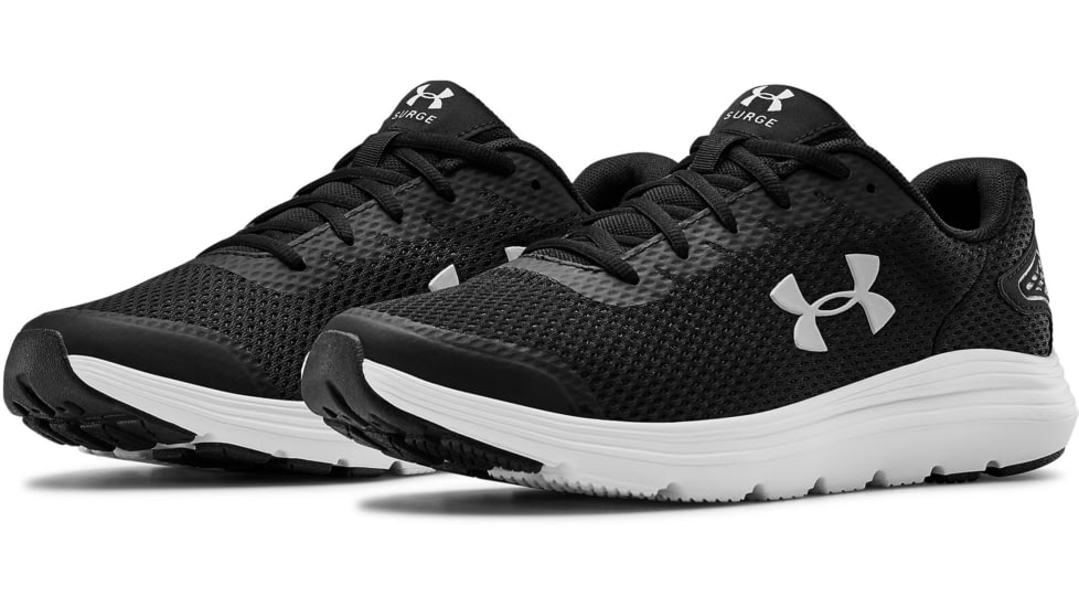 Under Armour UA Surge 2 Running Shoe - Mens, Black/White, 10, 302259500110