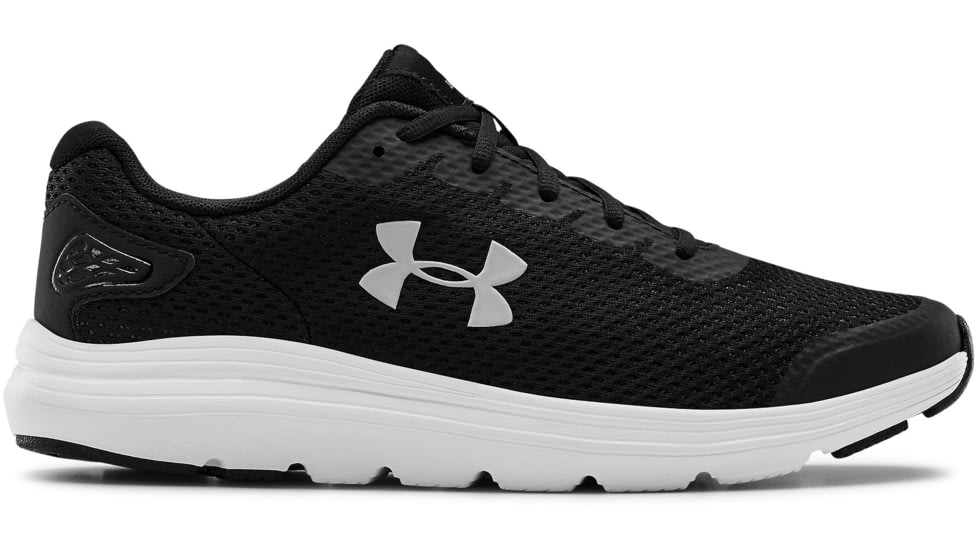 USED Under Armour UA Surge 2 Running Shoe - Men's, Black/White, 8, 30225950018, EDEMO1
