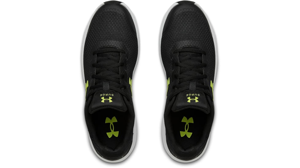 Under Armour UA Surge 2 Running Shoe - Mens, Black/Yellow, 10.5, 302259500310.5