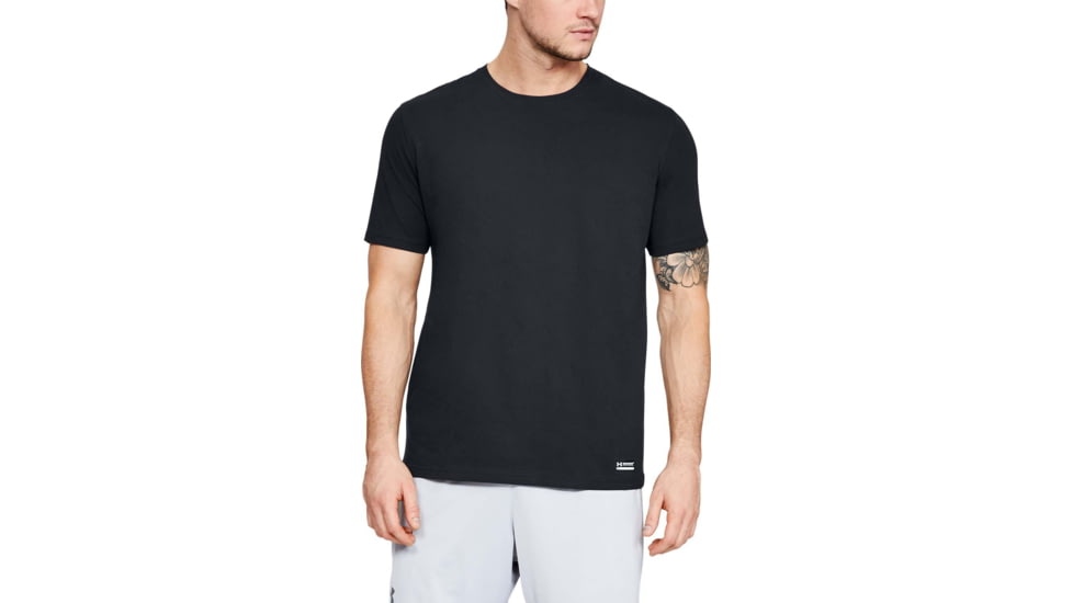 Under Armour UA Tac Charged Cotton T-Shirt - Mens, Black, Medium, 1316934001MD