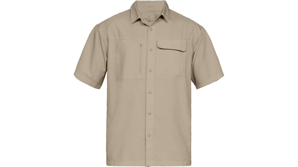 Under Armour UA Tac Hunter Short Sleeve Shirt - Mens, Desert Sand, Large, 1327453290LG
