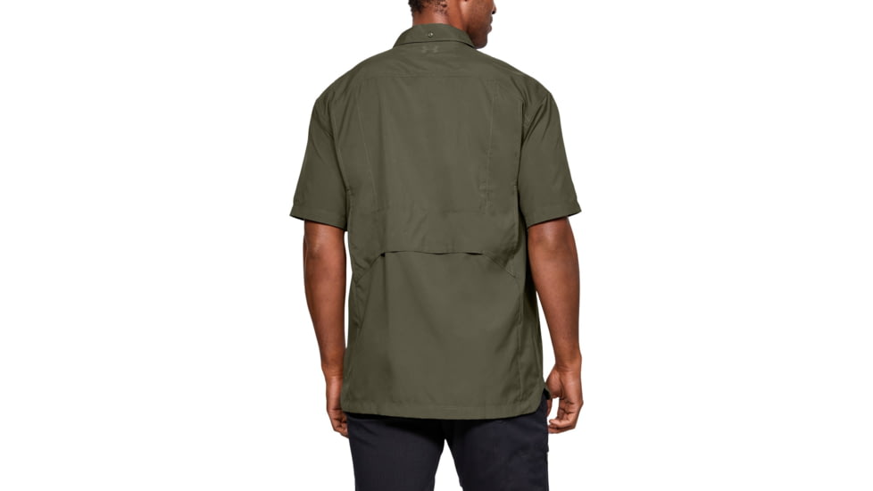 Under Armour UA Tac Hunter Short Sleeve Shirt - Mens, Marine OD Green, Large, 1327453390LG