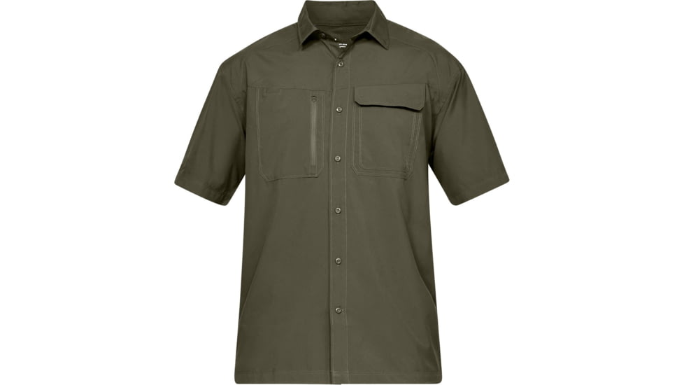 Under Armour UA Tac Hunter Short Sleeve Shirt - Mens, Marine OD Green, Large, 1327453390LG
