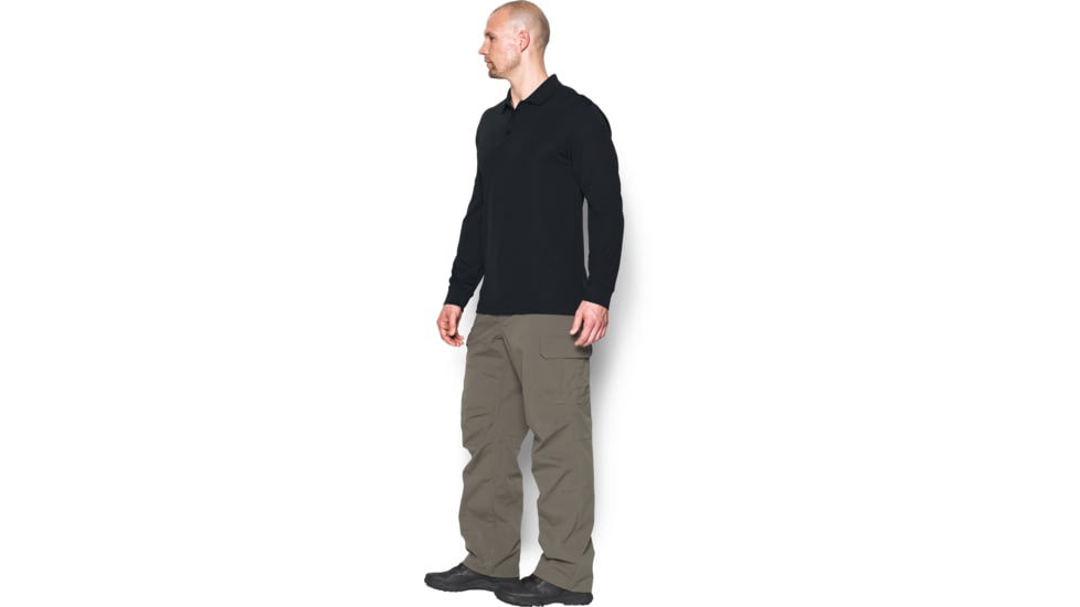 Under Armour UA Tactical Performance Long Sleeve Polo - Mens, 2XL, Black, 12796370012X