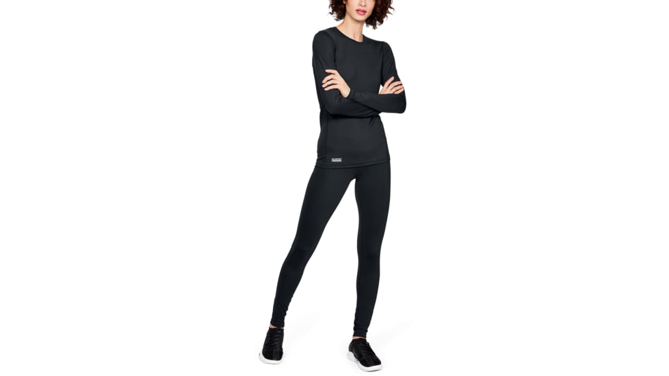 Under Armour UA Tactical Crew Base Top - Womens, Black, Medium, 1316922001MD