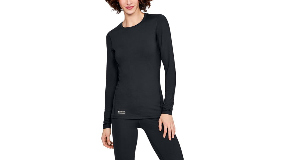 Under Armour UA Tactical Crew Base Top - Womens, Black, Medium, 1316922001MD