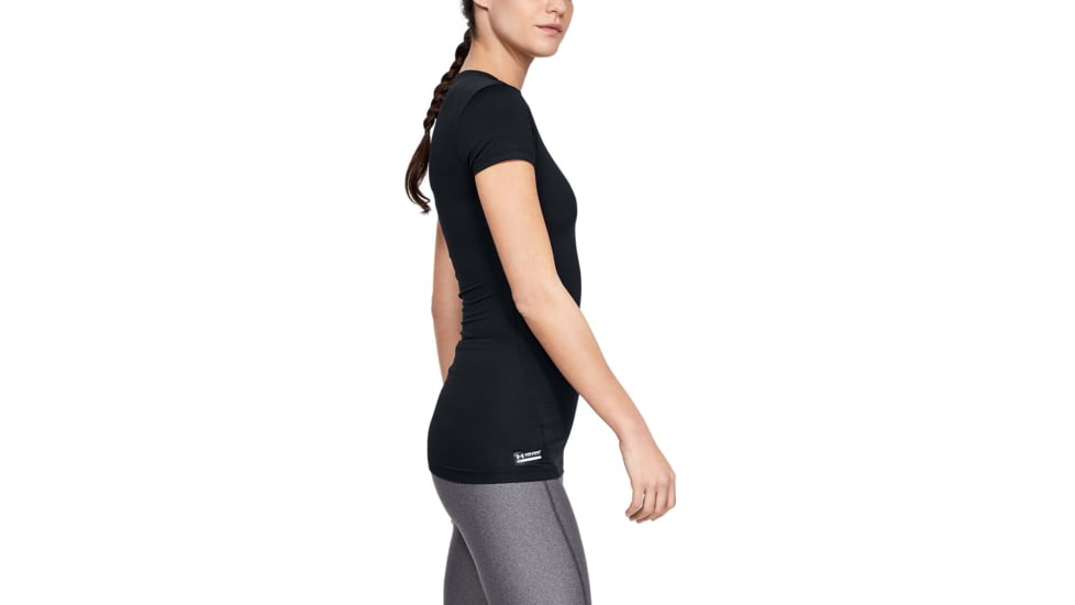 Under Armour UA Tactical HeatGear Compression T-Shirt - Womens, Black, X-Small, 1235253001XS
