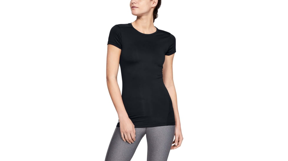 Under Armour UA Tactical HeatGear Compression T-Shirt - Womens, Black, X-Small, 1235253001XS