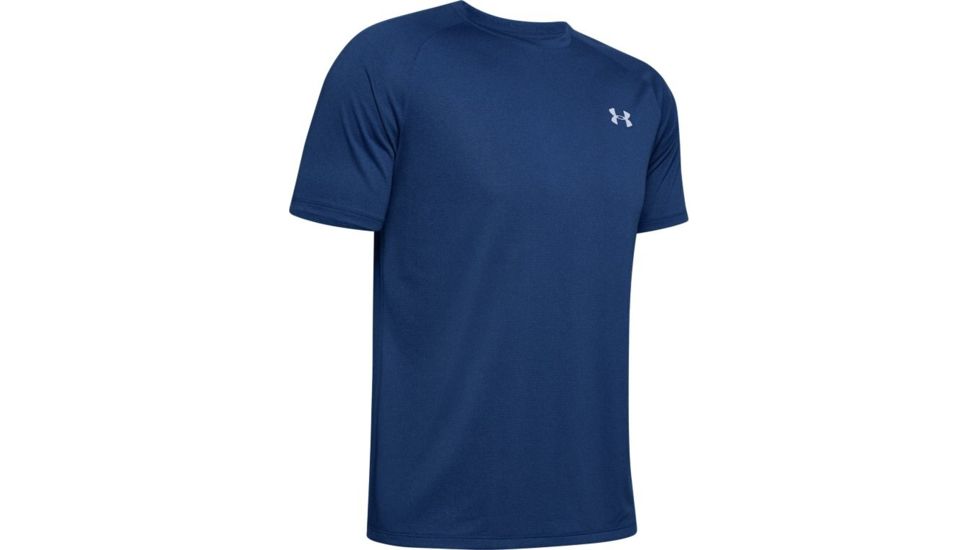 Under Armour UA Tech Short Sleeve Shirt - Men's, Large, American Blue, 1345317449LG