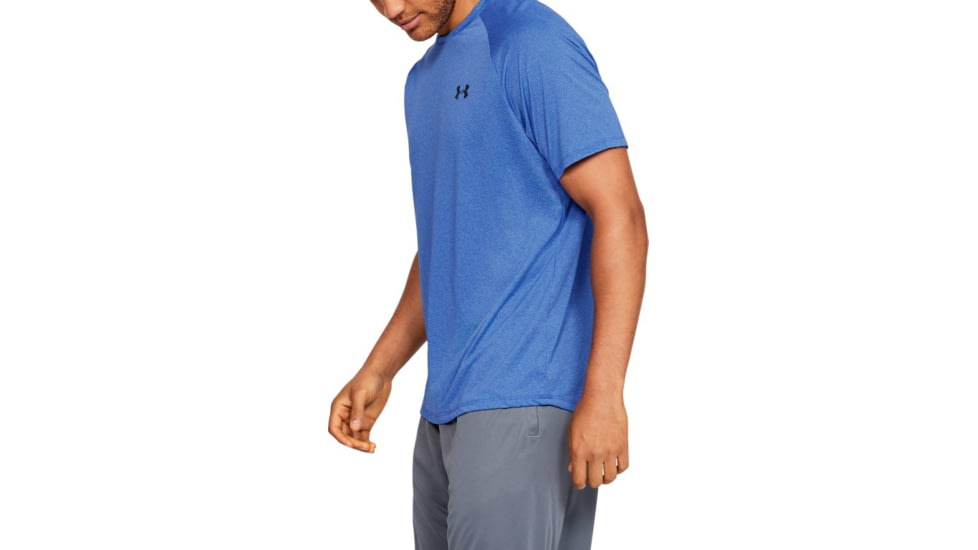 Under Armour UA Tech Short Sleeve Shirt - Men's, Medium, Blue, 1345317486MD