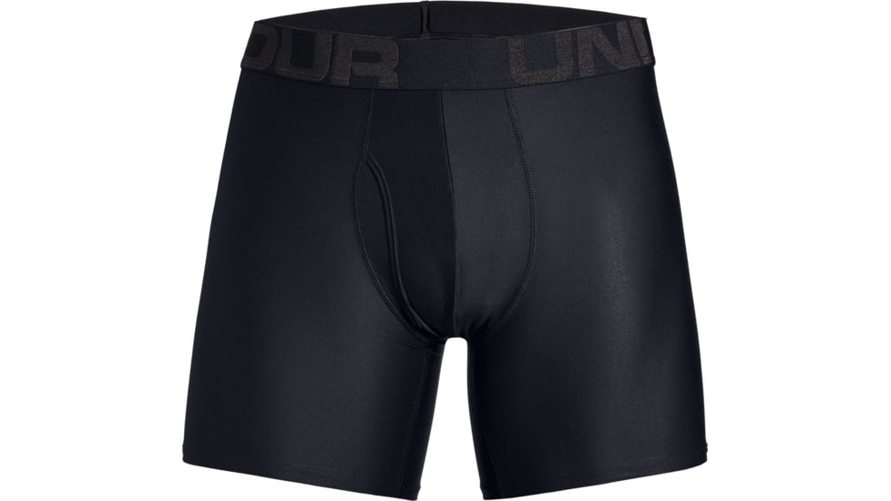 Under Armour UA Tech Boxerjock 6in 2-Pack - Mens, Black, 3X-Large, 13274150013XL
