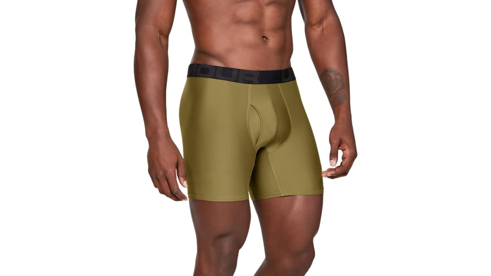Under Armour UA Tech Boxerjock 6in 2-Pack - Mens, Canyon Green, 2X-Large, 13274153092X