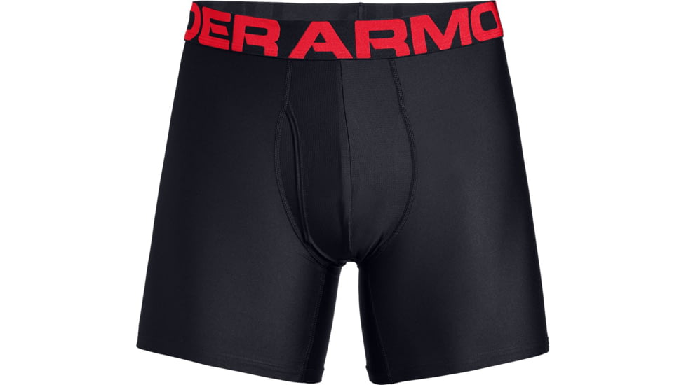 Under Armour UA Tech Boxerjock 6in 2-Pack - Mens, Red, 2X-Large, 13274156002X