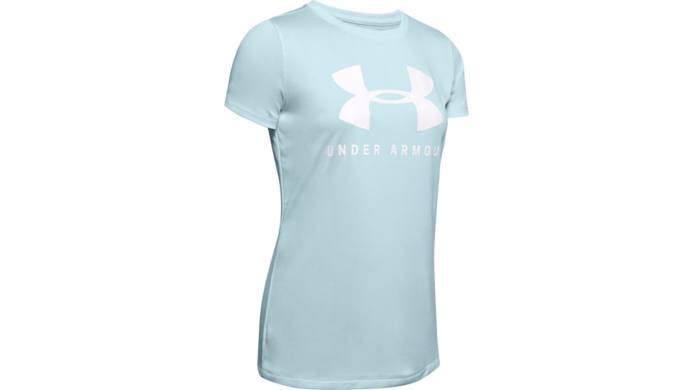 Under Armour UA Tech Logo Graphic T-Shirt - Womens, Small, Rift Blue, 1351963462SM
