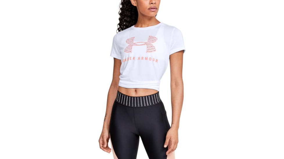 Under Armour UA Tech Logo Graphic T-Shirt - Womens, 2XL, White, 13519631002X