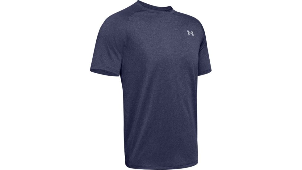 Under Armour UA Tech Short Sleeve Shirt - Mens, Extra Large, Blue Ink, 1345317497XL