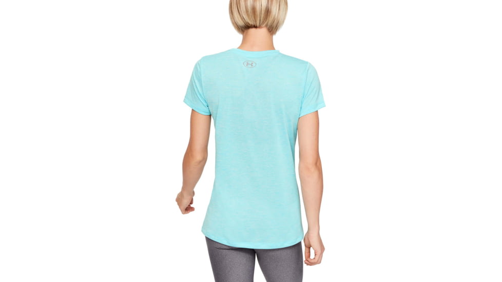Under Armour UA Tech Twist Short Sleeve Shirt - Womens, Blue Haze, Small, 1277206426SM