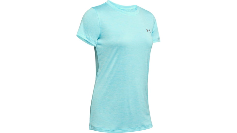 Under Armour UA Tech Twist Short Sleeve Shirt - Womens, Blue Haze, Small, 1277206426SM