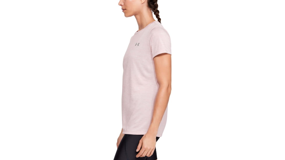 Under Armour UA Tech Twist Short Sleeve Shirt - Womens, French Gray, X-Large, 1277206080XL