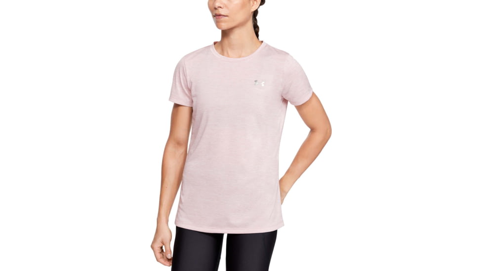 Under Armour UA Tech Twist Short Sleeve Shirt - Womens, French Gray, X-Large, 1277206080XL