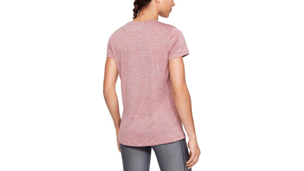 Under Armour UA Tech Twist Short Sleeve Shirt - Womens, Hushed Pink, 2X-Large, 12772066622X