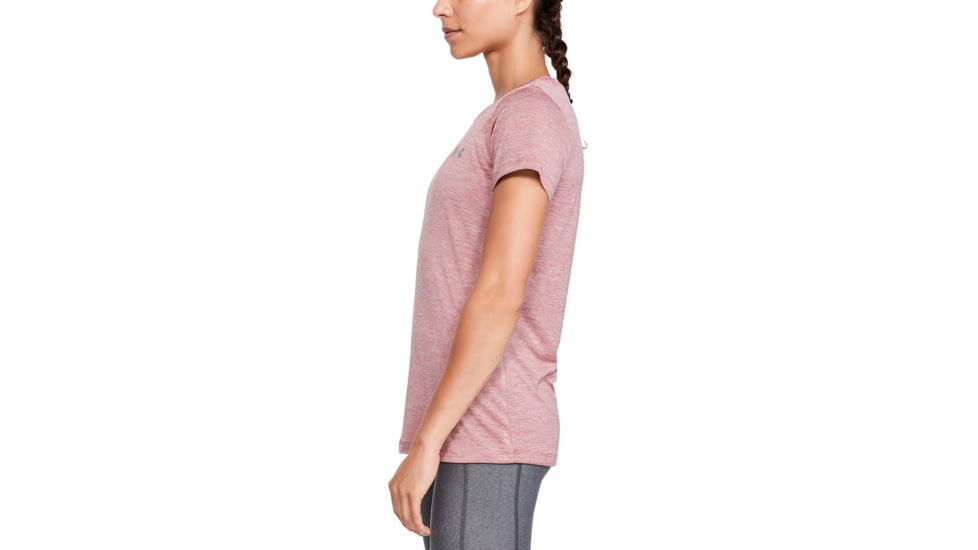 Under Armour UA Tech Twist Short Sleeve Shirt - Womens, Hushed Pink, 2X-Large, 12772066622X