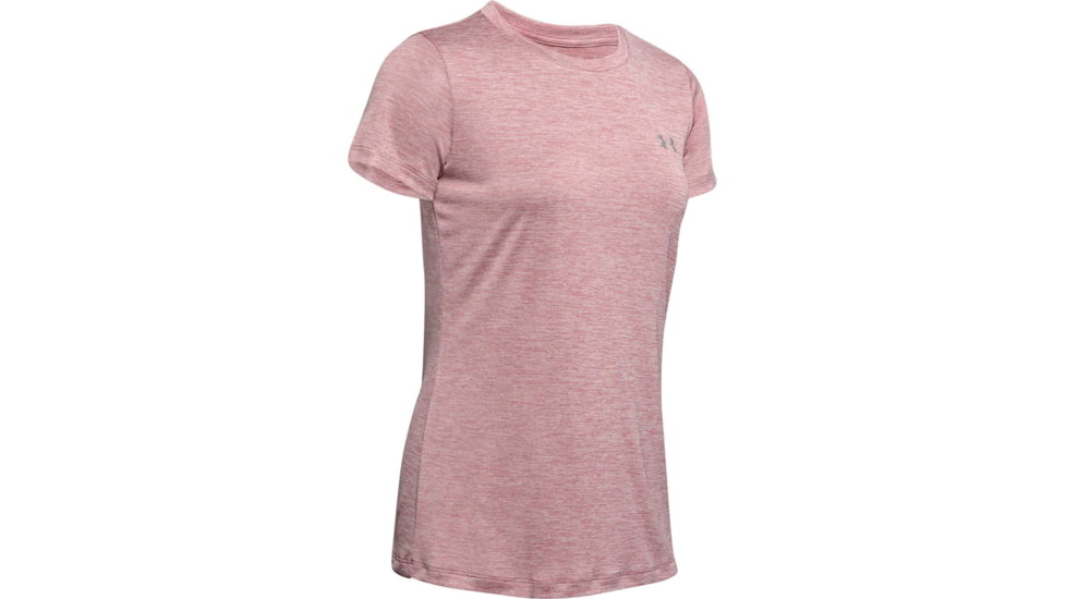 Under Armour UA Tech Twist Short Sleeve Shirt - Womens, Hushed Pink, 2X-Large, 12772066622X