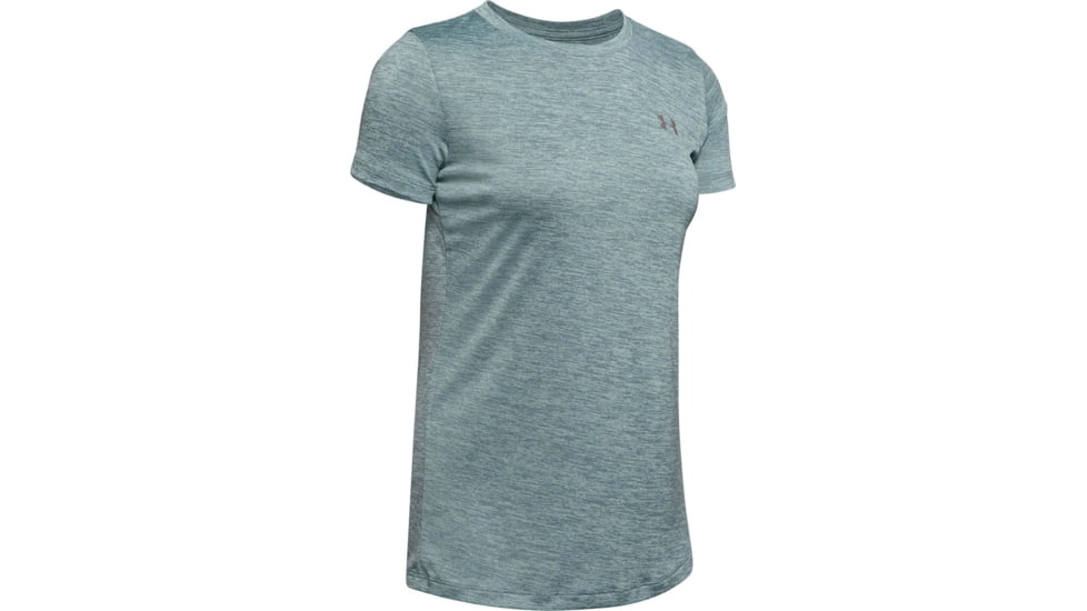 Under Armour UA Tech Twist Short Sleeve Shirt - Womens, Hushed Turquoise, Large, 1277206396LG