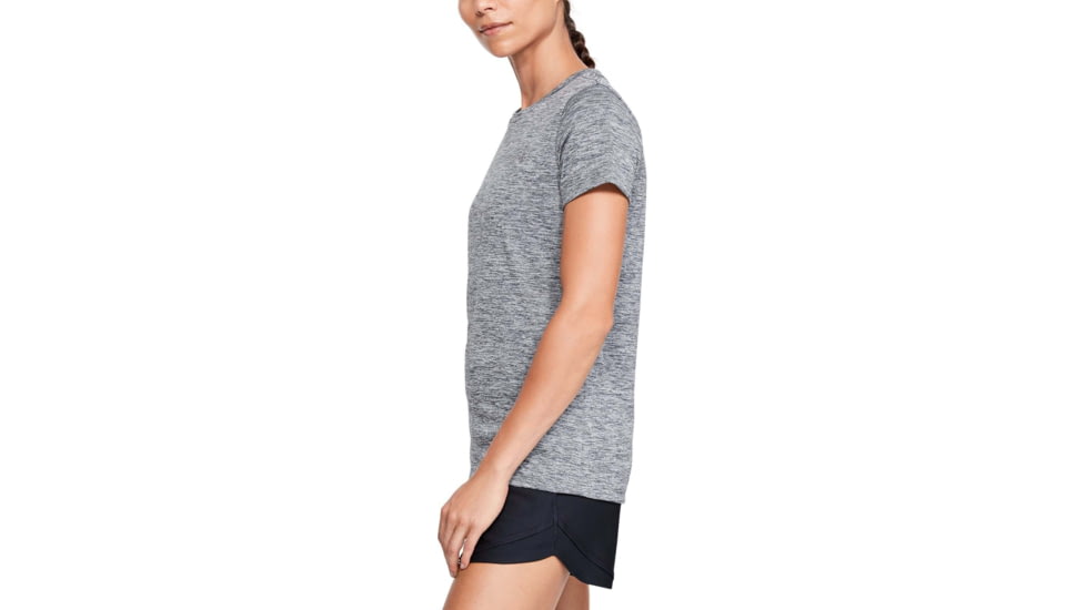 Under Armour UA Tech Twist Short Sleeve Shirt - Womens, Pitch Gray, 2X-Large, 12772060122X
