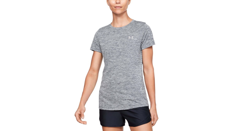 Under Armour UA Tech Twist Short Sleeve Shirt - Womens, Pitch Gray, 2X-Large, 12772060122X