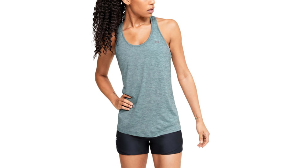 Under Armour UA Tech Twist Tank Top - Womens, Hushed Turquoise, X-Small, 1275487396XS